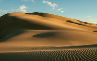 Large sand dune clouds trees 2 - a large sand dune free wallpaper