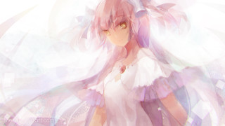 Pink hair white dress kaname - a pink collar free wallpaper