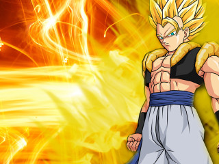 Cartoon character yellow background black 2 - akira toriyama free wallpaper