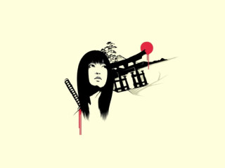 Woman bloody arm holding object - bloody free wallpaper