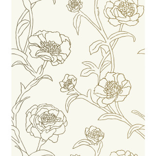 Flower drawing side flowers leaves - neutral free wallpaper