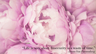 Pink flower quote life short - life free wallpaper