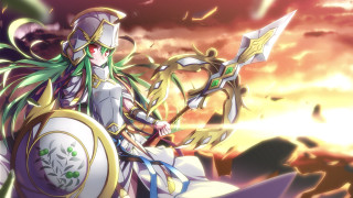 Woman white outfit sword shield - a white outfit holding free wallpaper