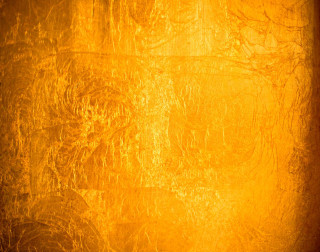 Yellow autumn leaves branch pattern - the edge free wallpaper