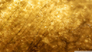 Yellow background brown flowers center 2 - impressionist painting free wallpaper