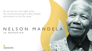 Nelson mandela quote gold swirl - radiant free wallpaper