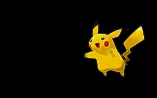 Yellow pikachu dark eyes closed - its eye free wallpaper