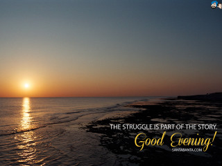Sunset ocean quote struggle story - a sunset over the ocean free wallpaper