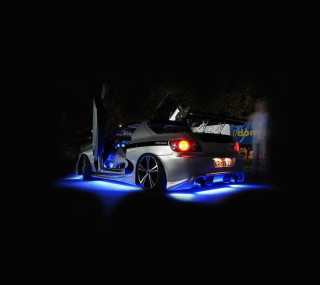 Holographic car hood up lights - holography free wallpaper