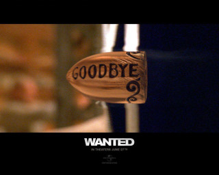 Wooden sign goodbye door handle - lettering free wallpaper