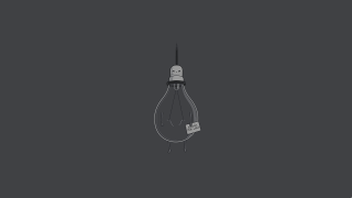 Light bulb minimalist conceptual art - a ceiling free wallpaper