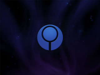 Blue circle purple light night - a black circle free wallpaper