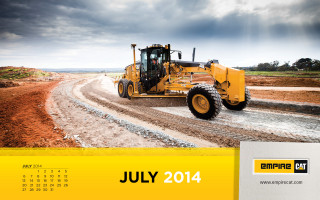 Calendar bulldozer dirtroad sky puzzle - constant permeke free wallpaper