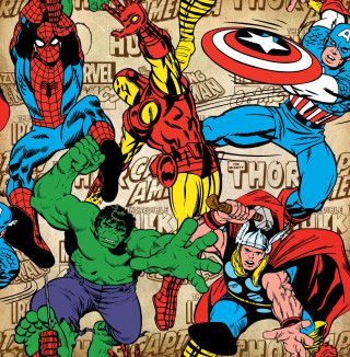 Avengers spider man cartoon grungy - pop art free wallpaper