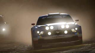 Cars driving dark headlights fog - derek hill free wallpaper