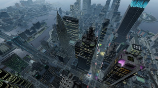 City skyscrapers lights nighttime urban - skyscraper free wallpaper