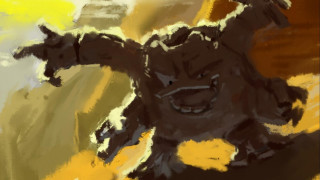 Creature yellow black border black - adam manyoki free wallpaper