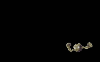 Black background white black object - amano free wallpaper