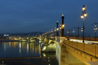 Bridge river night lights streetlight 2 - charles angrand free wallpaper