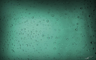 Green background water drops black - a white border free wallpaper
