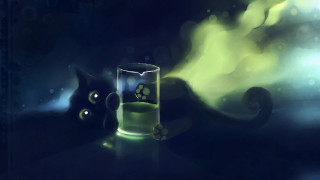 Glass cat table paw next - a paw free wallpaper