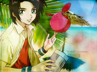 Woman holding red object palm - a red object free wallpaper