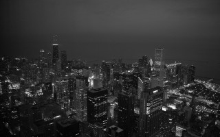 City night black white skyscrapers 2 - bruce gilden free wallpaper