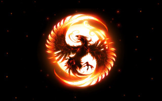 Fire dragon circle of fire 2 - sun free wallpaper for desktop