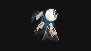 Wolves moonlight full moon sky - bedwyr williams free wallpaper