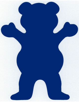 Blue teddy bear paper cutout - kaw free wallpaper