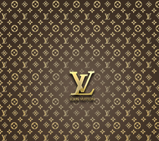 Louis vuitton gold monogram wallpaper - a brown background free wallpaper