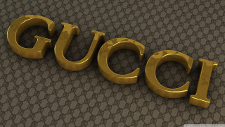 Gold gucci logo carpet black - floor free wallpaper