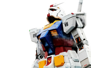 Giant robot object white background - mecha free wallpaper