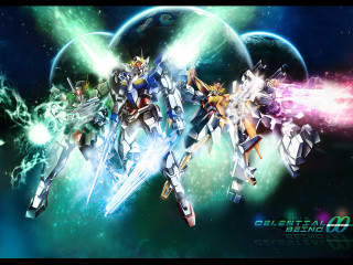 Anime characters space stars planets - space free wallpaper for desktop
