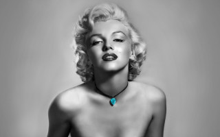 Woman necklace blue stone mouth - evert collier free wallpaper