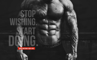 Strong male armor quote poster - realism free wallpaper