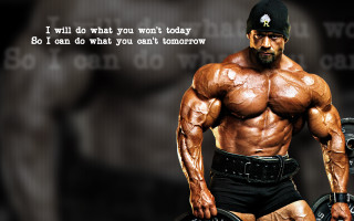 Man beard hat barbell quote - the back of his shirt free wallpaper
