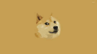 Sad dog yellow background black - a black nose free wallpaper