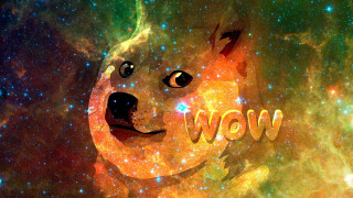 Doge wow galaxy space art - caspar wolf free wallpaper