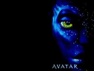 Woman blue makeup glowing eyes - drew struzan free wallpaper