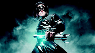 Man leather outfit gun dark - a leather outfit holding free wallpaper