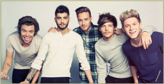 Group men posing arms around - a picture together free wallpaper