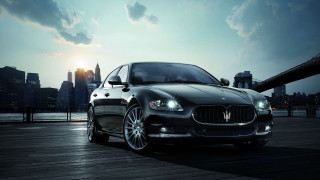 Black car dock city skyline - alesso baldovinetti free wallpaper