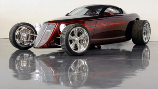 Red car chrome wheels black - a black top free wallpaper