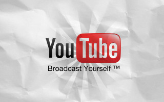 White paper red youtube logo 2 - background free wallpaper
