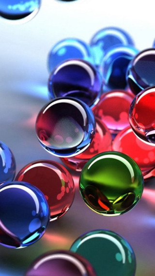 Colorful balls table white surface - colorful ball free wallpaper