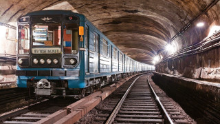 Train tunnel lights sign tracks - fedot sychkov free wallpaper