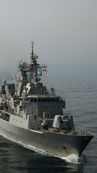 Large gray ship ocean flag 2 - andrew law free wallpaper