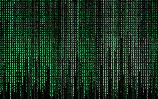 Green numbers black line cybernetics - a green background free wallpaper
