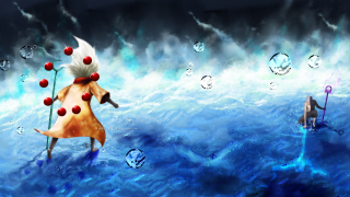Cartoon character water stick ball - amano free wallpaper
